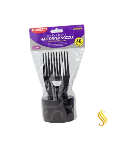 Red Kiss Universal Pik Hair Dryer Nozzle Long Comb Peine difusor Para Secador